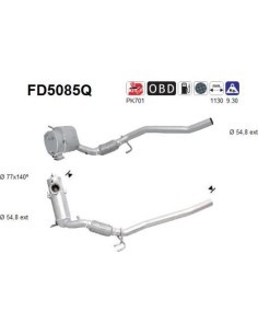 Filtro de partículas diésel AS FD5085Q para AUDI / SEAT / SKODA