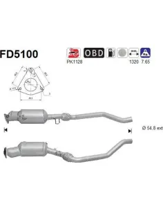 Filtro de partículas diésel AS FD5100 para SEAT | Recambios Colmenar