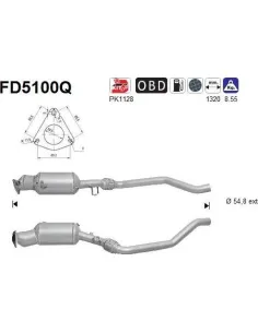 Filtro de partículas diésel AS FD5100Q para SEAT | Recambios Colmenar