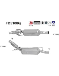 Filtro de partículas diésel AS FD5108Q para CITROËN / PEUGEOT