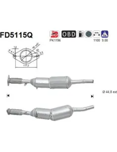 Filtro de partículas diésel AS FD5115Q para DACIA | Recambios Colmenar