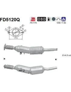 Filtro de partículas diésel AS FD5120Q para RENAULT