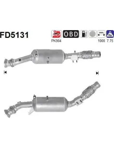 Filtro de partículas diésel AS FD5131 para MERCEDES