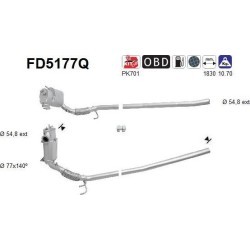 Filtro de partículas diésel AS FD5177Q para SKODA / VOLKSWAGEN