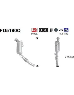Filtro de partículas diésel AS FD5190Q para MERCEDES
