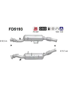 Filtro de partículas diésel AS FD5193 para MERCEDES