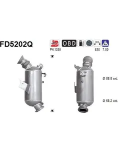 Filtro de partículas diésel AS FD5202Q para MERCEDES