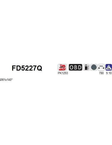 Filtro de partículas diésel AS FD5227Q para MERCEDES