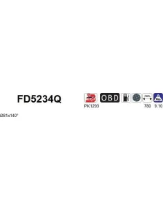 Filtro de partículas diésel AS FD5234Q para MERCEDES