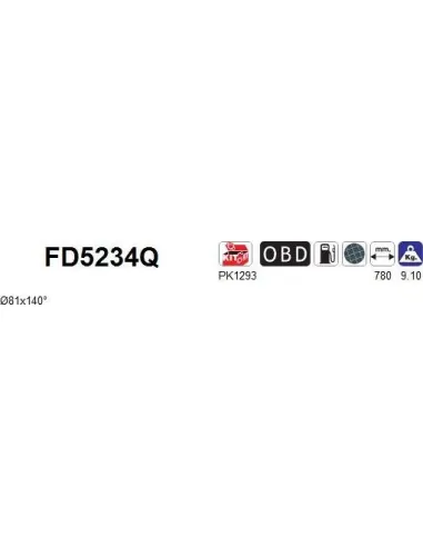 Filtro de partículas diésel AS FD5234Q para MERCEDES