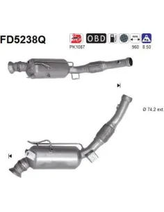 Filtro de partículas diésel AS FD5238Q para MERCEDES