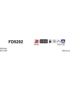 Filtro de partículas diésel AS FD5252 para VOLKSWAGEN