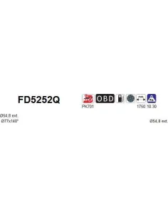 Filtro de partículas diésel AS FD5252Q para VOLKSWAGEN