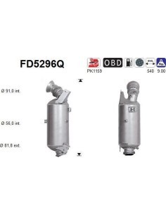 Filtro de partículas diésel AS FD5296Q para MERCEDES