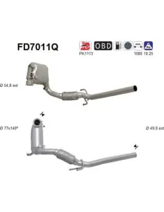 Filtro de partículas diésel AS FD7011Q para SEAT / SKODA / VOLKSWAGEN