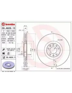 09.A829.11 Disco de freno Brembo