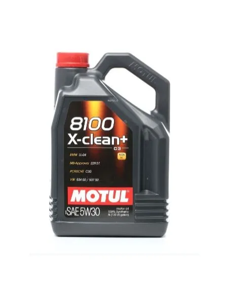 Aceite de motor Motul 8100 X-Clean+ SAE 5W-30 5 Litros