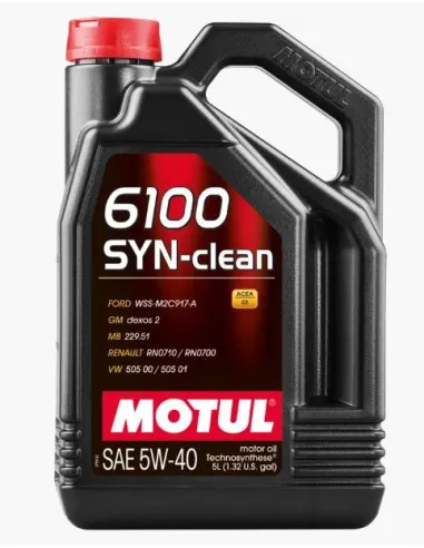 ACEITE MOTUL SYN-CLEAN 6100 5W40 5L