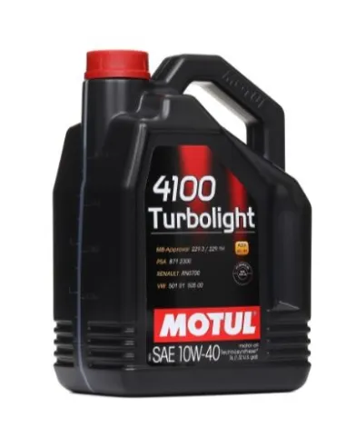 ACEITE MOTUL 4100 TURBOLIGHT 10W40 5L