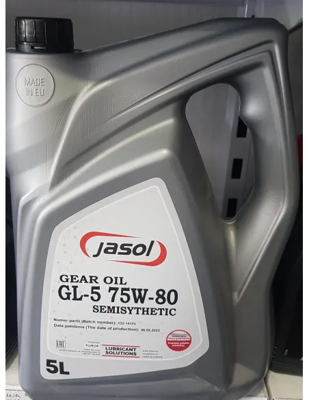 Aceite de caja de cambios JASOL Gold GL 5 SAE 75W-80 5 Litros