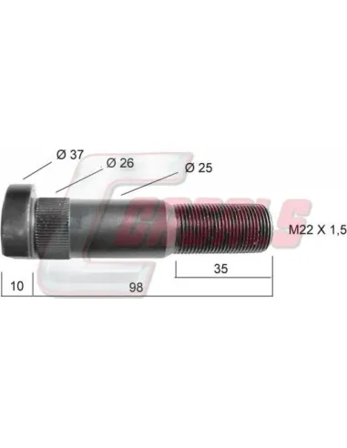 Tornillería de rueda para FRUEHAUF CASALS 21118