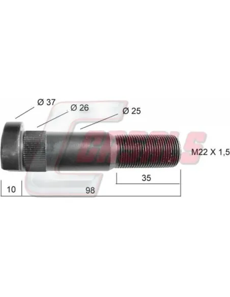 Tornillería de rueda para FRUEHAUF CASALS 21118