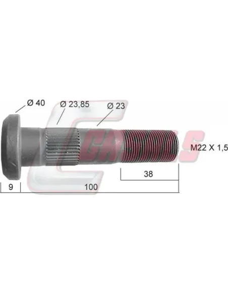 PERNO RUEDA MONTENEGRO