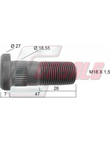 Tornillería de rueda para IVECO CASALS 21191