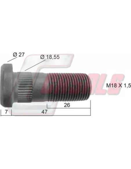 Tornillería de rueda para IVECO CASALS 21191