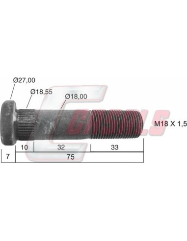 Tornillería de rueda para IVECO CASALS 21201