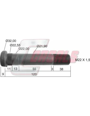 Tornillería de rueda para IVECO CASALS 21219
