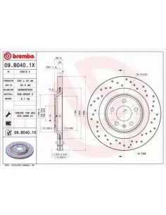 09B0401X Disco de freno Brembo