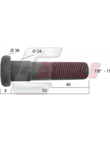 Tornillería de rueda para SAE CASALS 21277