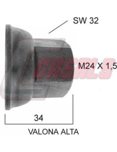 TUERCA M24X1.5 SW32 CON VALONA