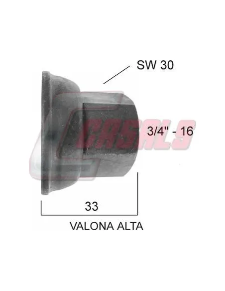 TUERCA 3-4-16 SAE SW30 IZQU.