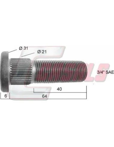 Tornillería de rueda para FRUEHAUF CASALS 21421