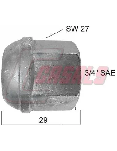 TUERCA 3-4 SAE