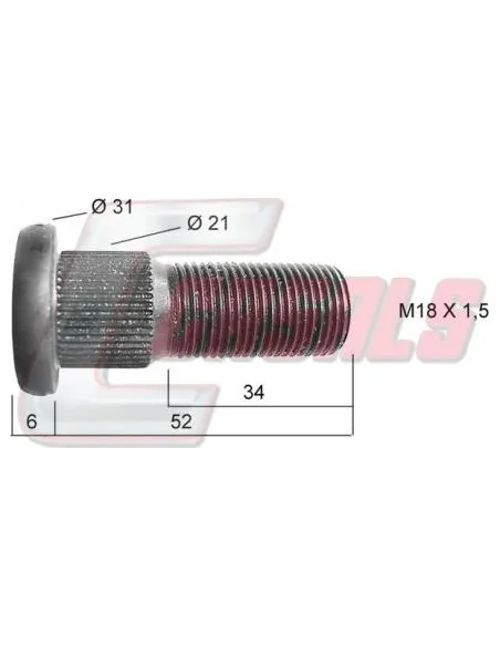 Perno NISSAN CASALS 21434
