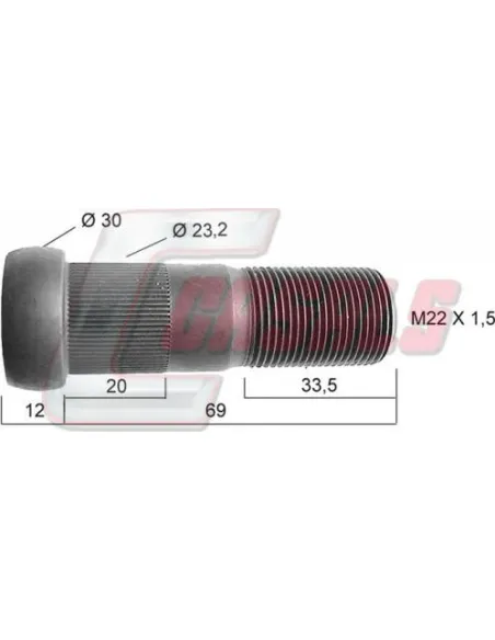 Tornillería de rueda para LECIÑENA CASALS 21467