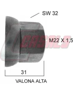 TUERCA VALONA ALTA 22X150