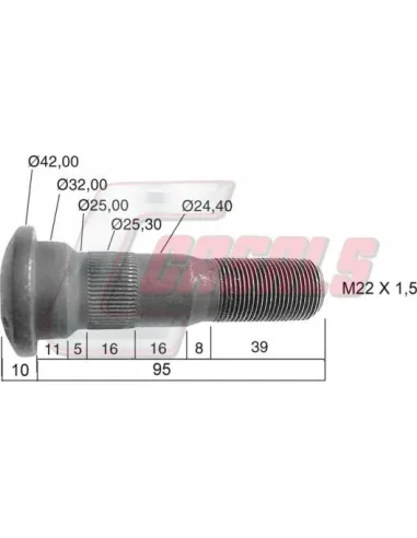 Tornillería de rueda para RENAULT CASALS 21479