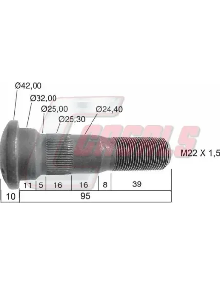 Tornillería de rueda para RENAULT CASALS 21479