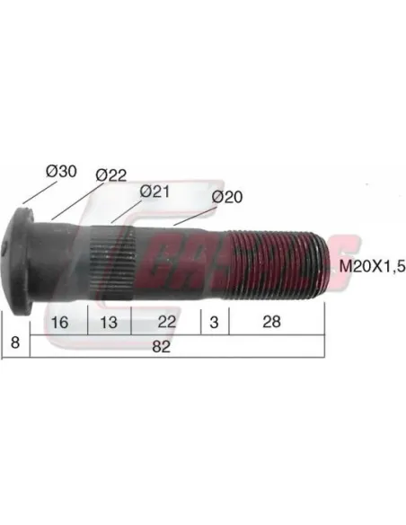 Tornillería de rueda para VOLVO CASALS 21520