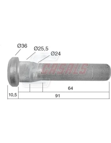 Tornillería de rueda para RENAULT CASALS 21535