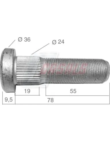 PERNO R.O.R. L-78 mm