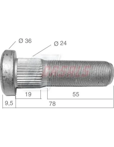 Tornillería de rueda CASALS 21541