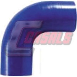 TUBO SILICONA CODO 90? 25X100X100 AZUL