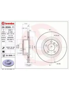 09.B569.11 Disco de freno Brembo