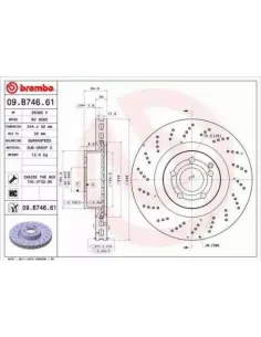 09.B746.61 Disco de freno Brembo