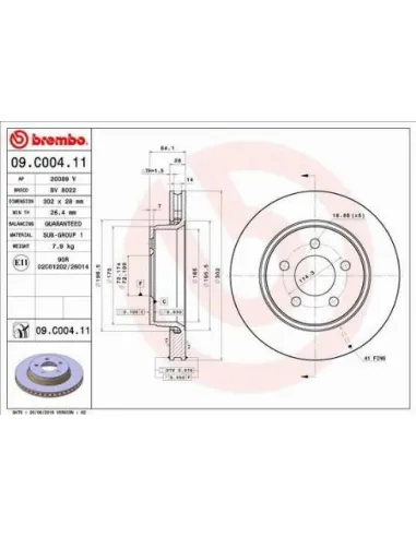 09.C004.11 Disco de freno Brembo